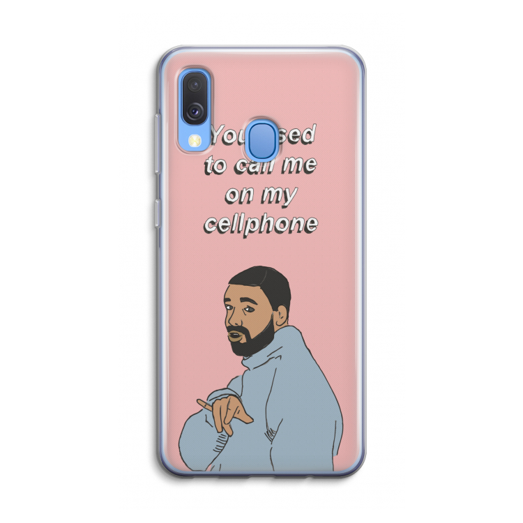 Hotline bling: Samsung Galaxy A40 Transparant Hoesje