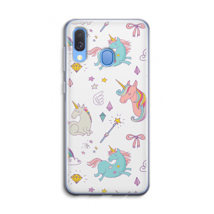 Fantasiewereld: Samsung Galaxy A40 Transparant Hoesje