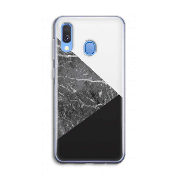 Combinatie marmer: Samsung Galaxy A40 Transparant Hoesje
