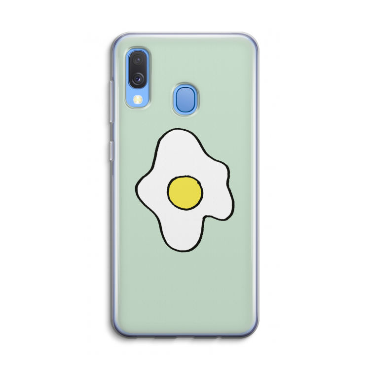 Spiegelei: Samsung Galaxy A40 Transparant Hoesje