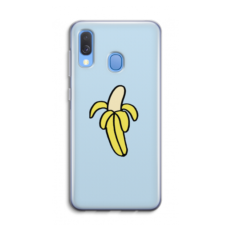 Banana: Samsung Galaxy A40 Transparant Hoesje