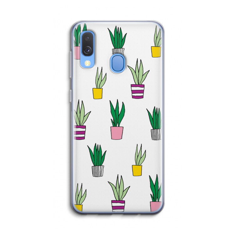 Sanseveria: Samsung Galaxy A40 Transparant Hoesje