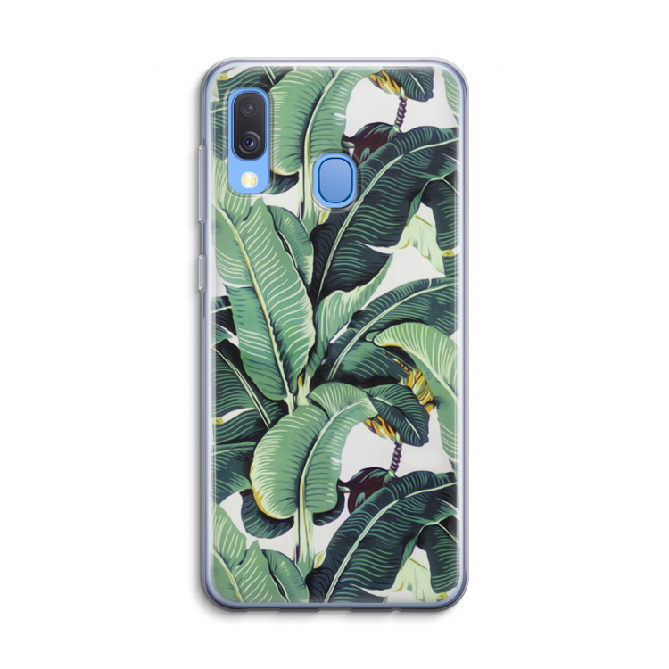 Bananenbladeren: Samsung Galaxy A40 Transparant Hoesje