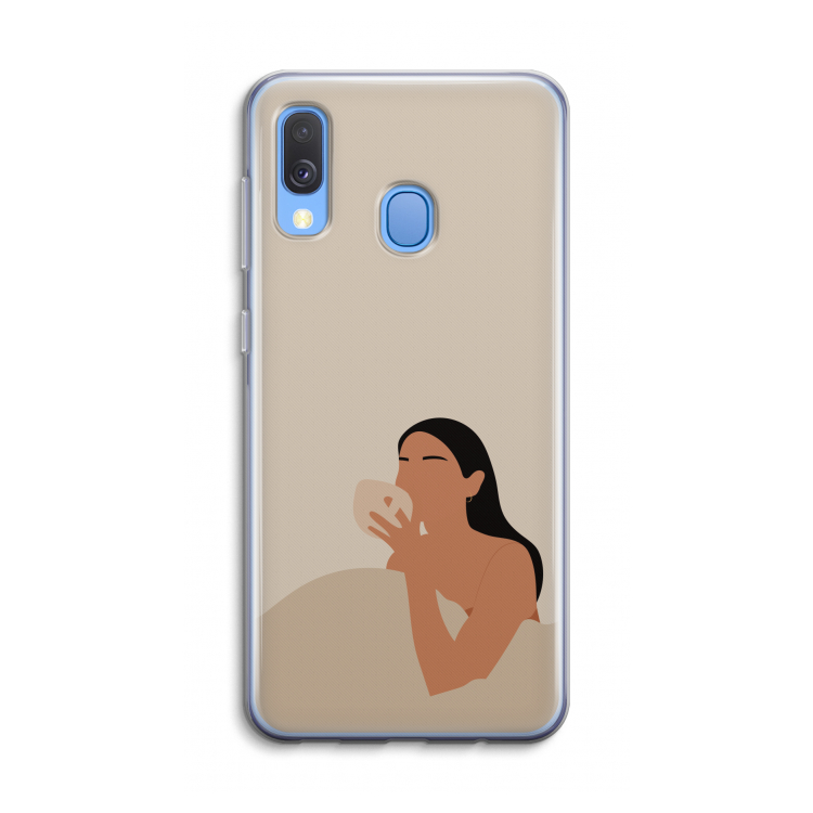 Fresh coffee: Samsung Galaxy A40 Transparant Hoesje