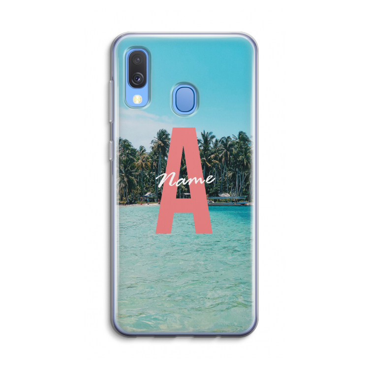 Pacific Dream: Samsung Galaxy A40 Transparant Hoesje