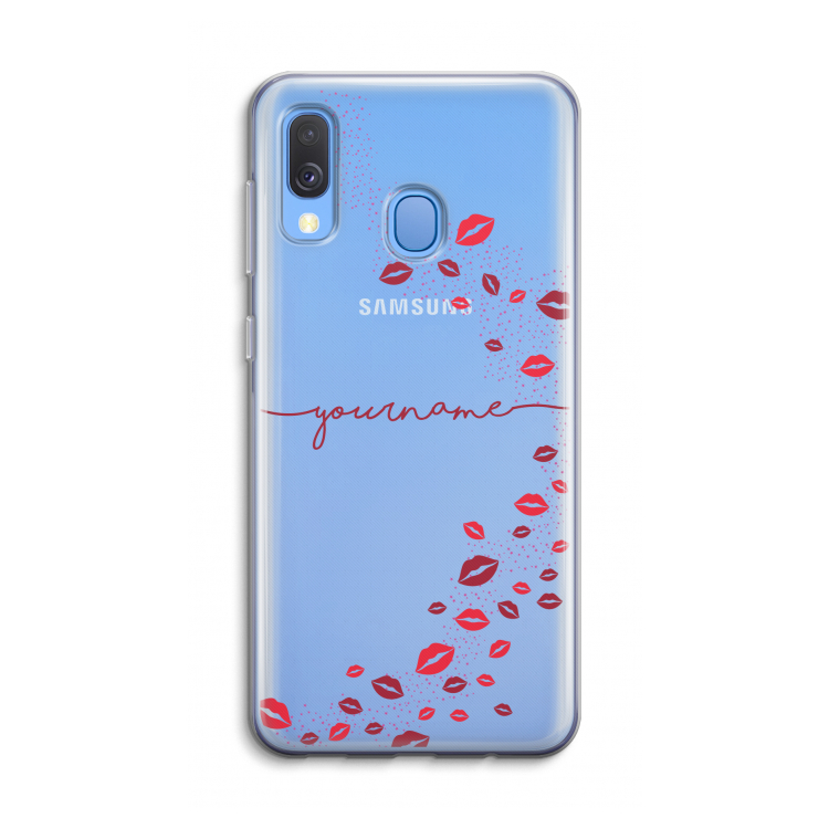 Kusjes: Samsung Galaxy A40 Transparant Hoesje