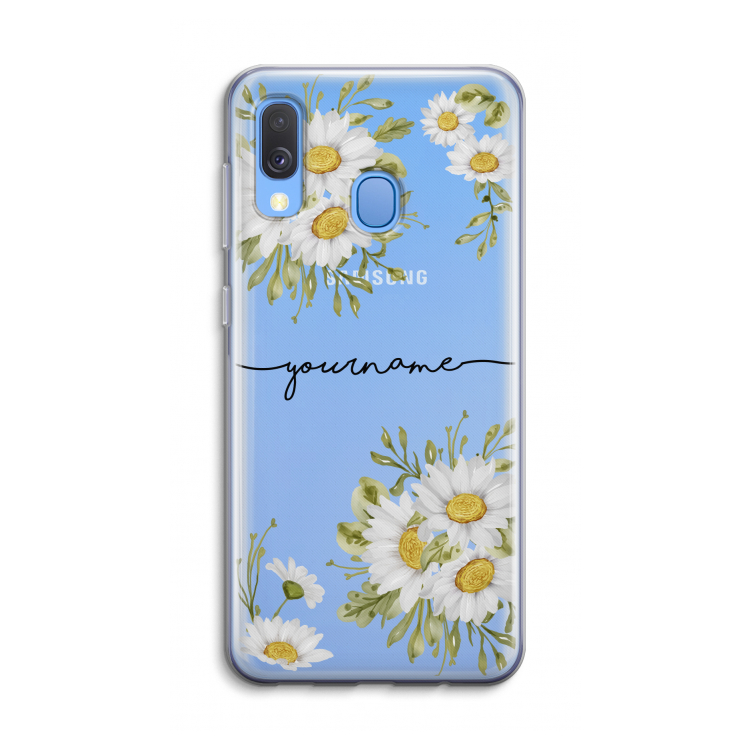 Daisies: Samsung Galaxy A40 Transparant Hoesje