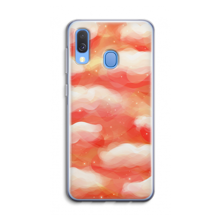 Lichte Wolken: Samsung Galaxy A40 Transparant Hoesje