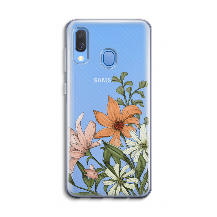 Floral bouquet: Samsung Galaxy A40 Transparant Hoesje