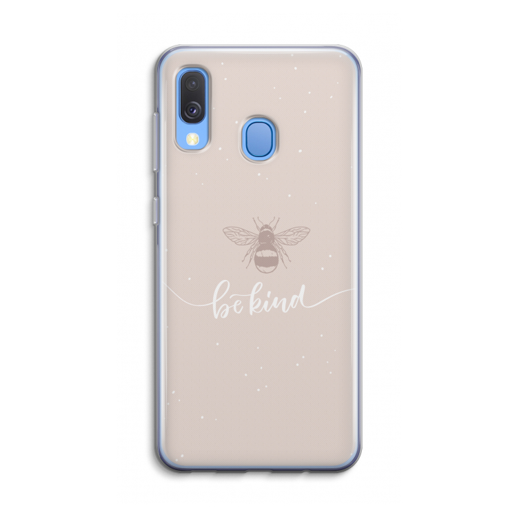 Be(e) kind: Samsung Galaxy A40 Transparant Hoesje