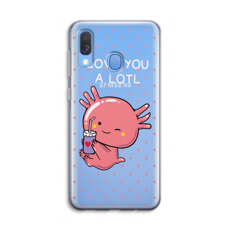 Love You A Lotl: Samsung Galaxy A40 Transparant Hoesje