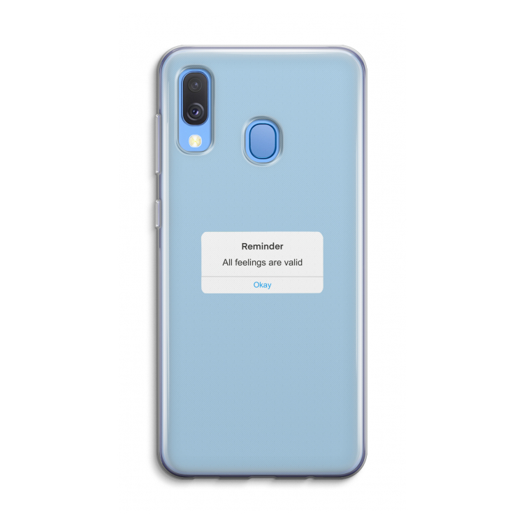 Reminder: Samsung Galaxy A40 Transparant Hoesje