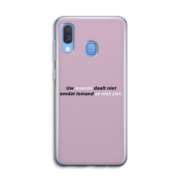 uw waarde daalt niet: Samsung Galaxy A40 Transparant Hoesje