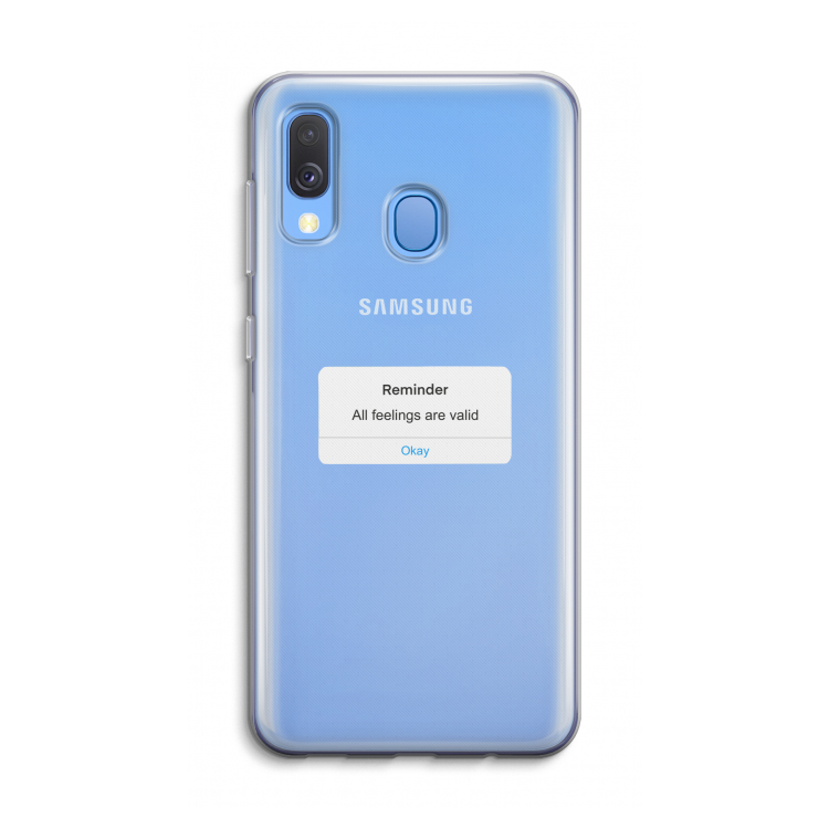 Reminder: Samsung Galaxy A40 Transparant Hoesje