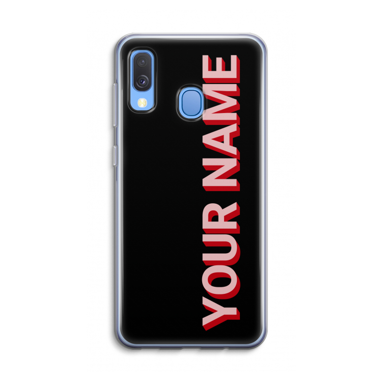 Namecase: Samsung Galaxy A40 Transparant Hoesje