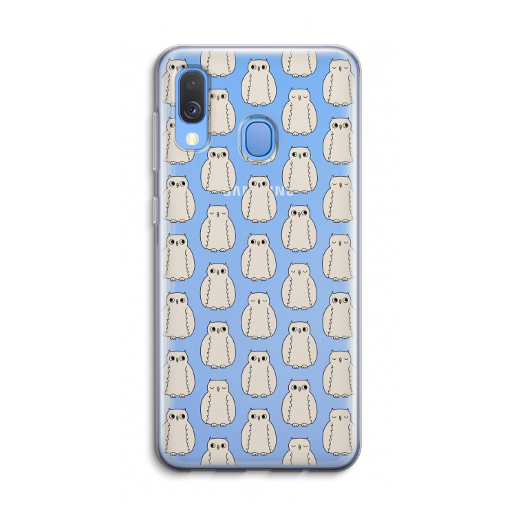 Uilen: Samsung Galaxy A40 Transparant Hoesje