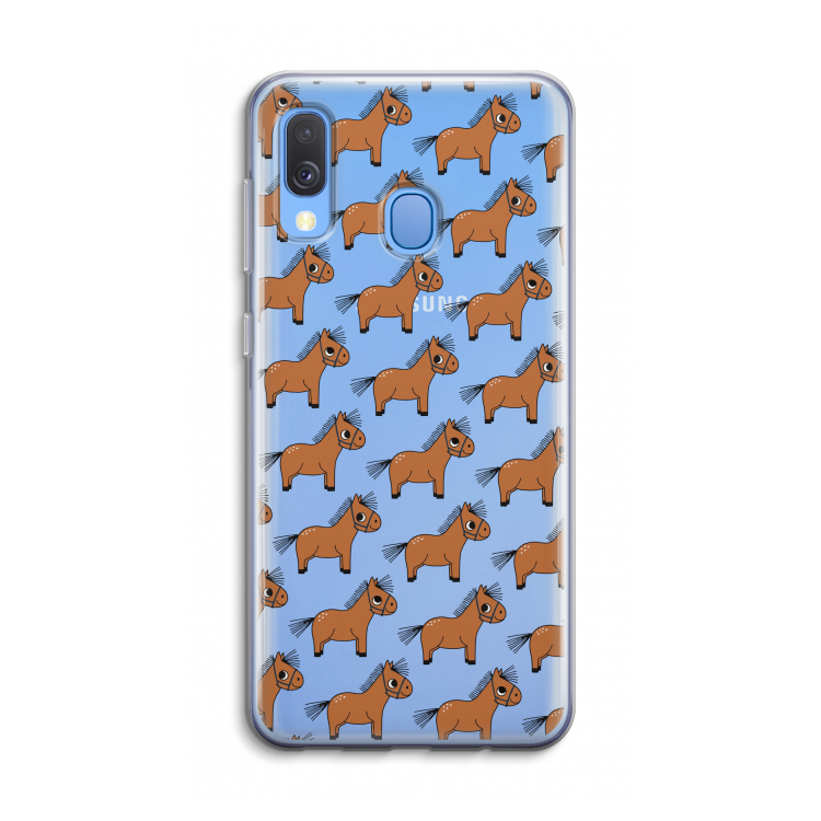Pony: Samsung Galaxy A40 Transparant Hoesje