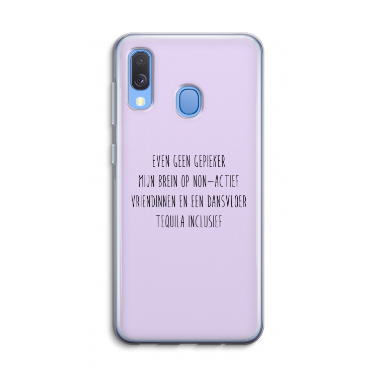Tequila: Samsung Galaxy A40 Transparant Hoesje