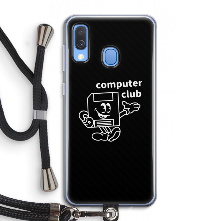 Floppyhead: Samsung Galaxy A40 Transparant Hoesje met koord