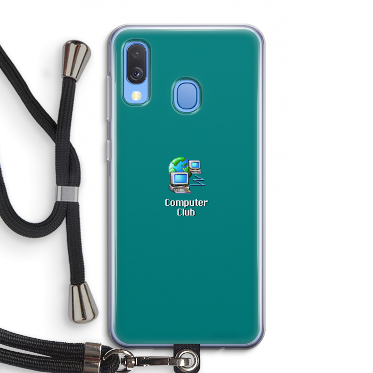 Win98: Samsung Galaxy A40 Transparant Hoesje met koord