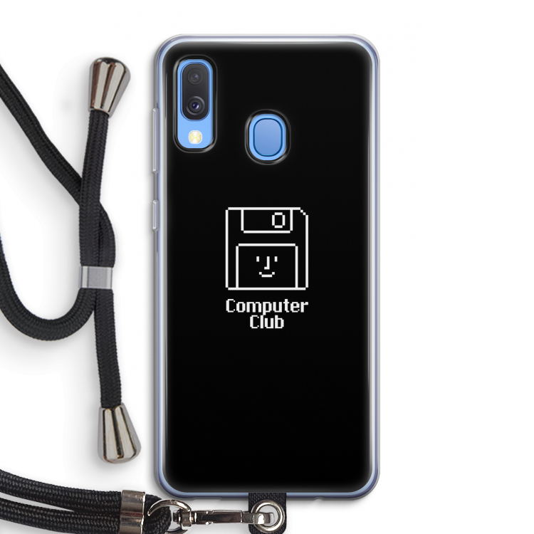 Hello: Samsung Galaxy A40 Transparant Hoesje met koord
