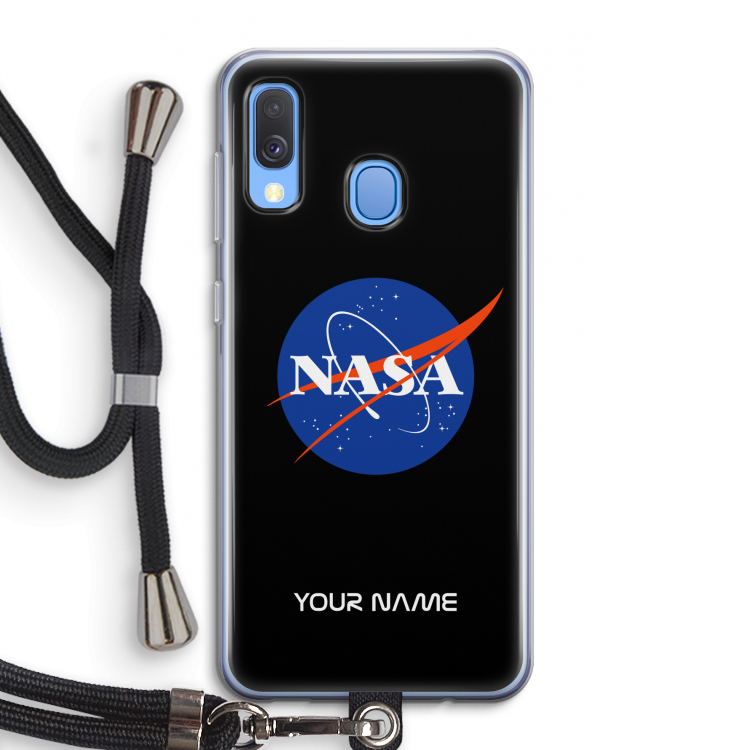 NASA: Samsung Galaxy A40 Transparant Hoesje met koord