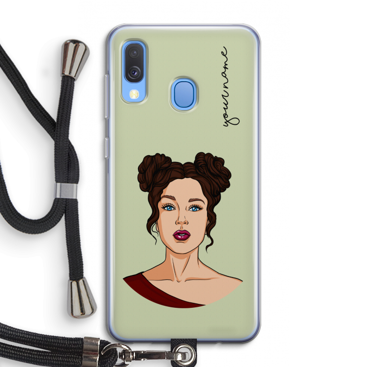 Pop-Art Creator: Samsung Galaxy A40 Transparant Hoesje met koord