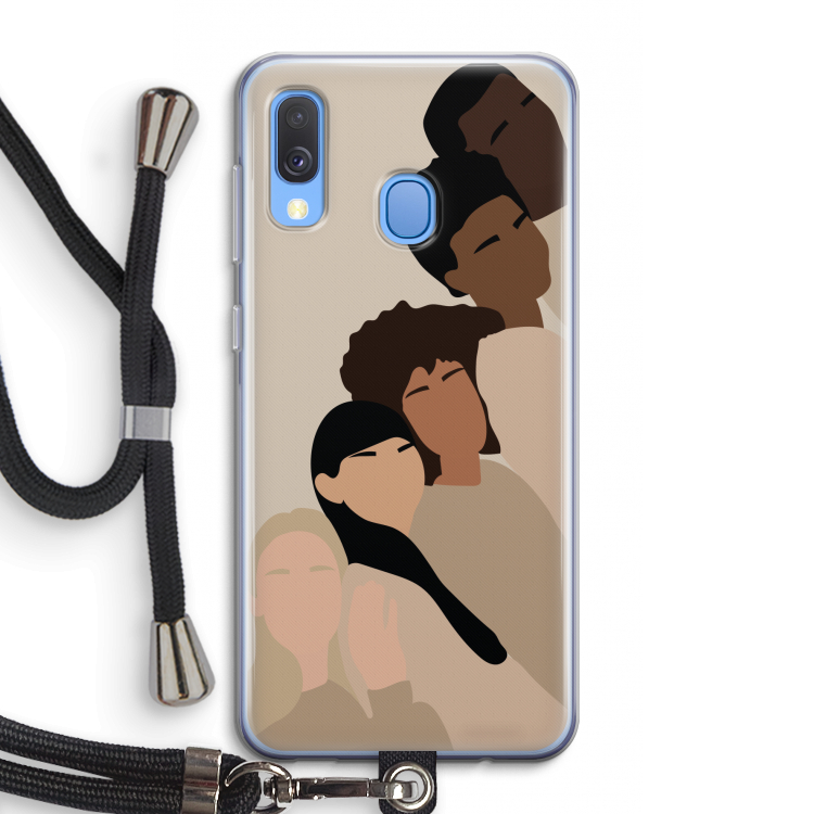 Sweet creatures: Samsung Galaxy A40 Transparant Hoesje met koord
