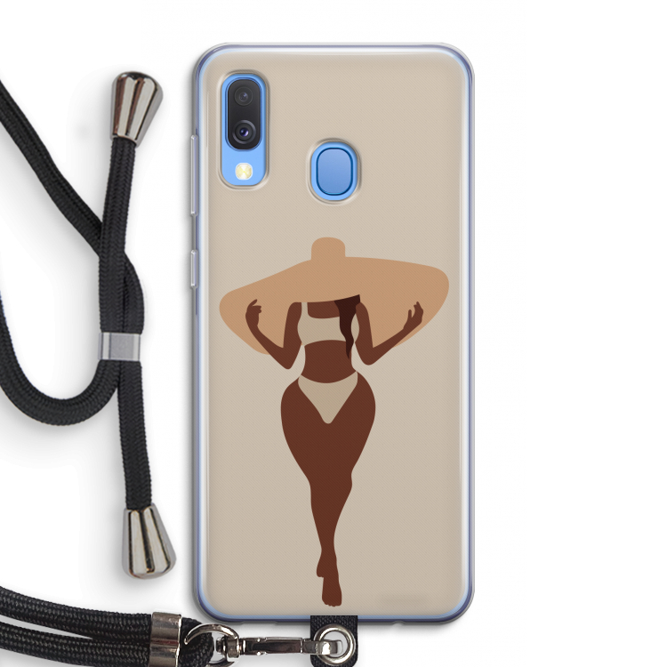 Let's get salty: Samsung Galaxy A40 Transparant Hoesje met koord
