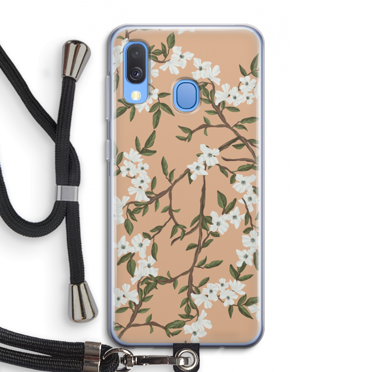 Blossoming spring: Samsung Galaxy A40 Transparant Hoesje met koord