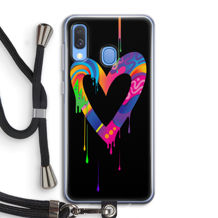 Melts My Heart: Samsung Galaxy A40 Transparant Hoesje met koord