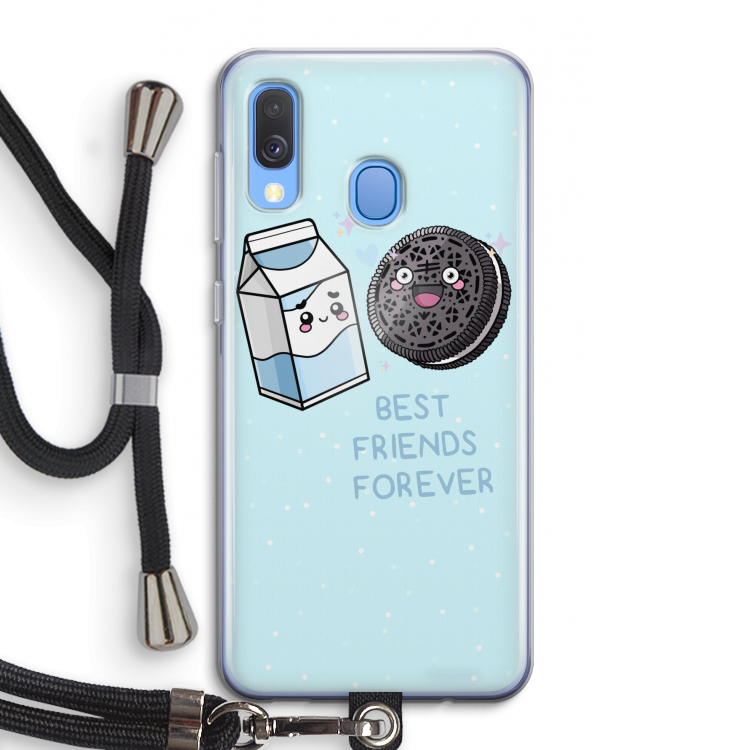 Best Friend Forever: Samsung Galaxy A40 Transparant Hoesje met koord