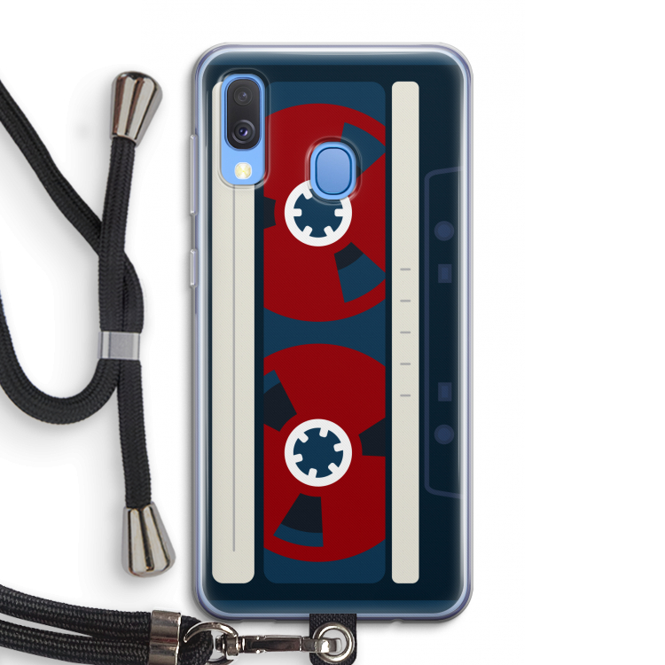 Here's your tape: Samsung Galaxy A40 Transparant Hoesje met koord