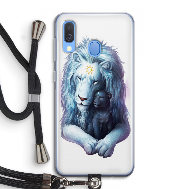 Child Of Light: Samsung Galaxy A40 Transparant Hoesje met koord