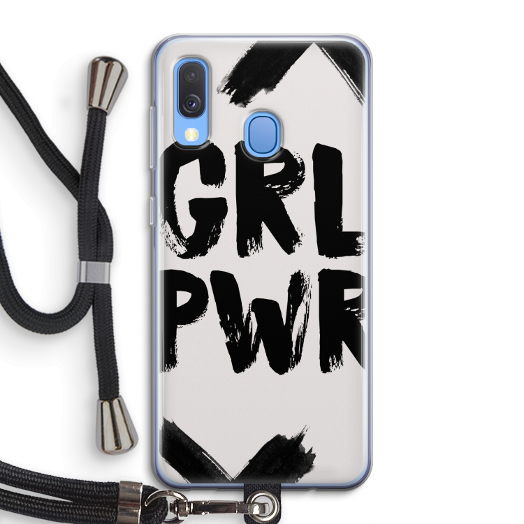 Girl Power #2: Samsung Galaxy A40 Transparant Hoesje met koord