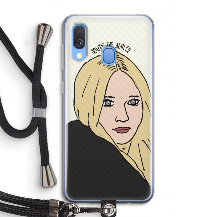 Ashley: Samsung Galaxy A40 Transparant Hoesje met koord