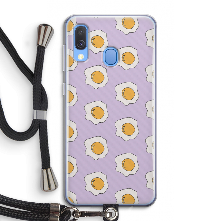 Bacon to my eggs #1: Samsung Galaxy A40 Transparant Hoesje met koord