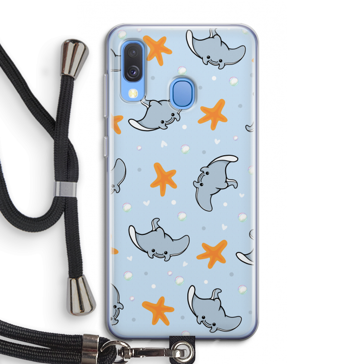 Manta: Samsung Galaxy A40 Transparant Hoesje met koord