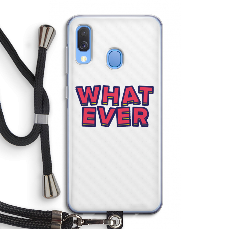 Whatever: Samsung Galaxy A40 Transparant Hoesje met koord