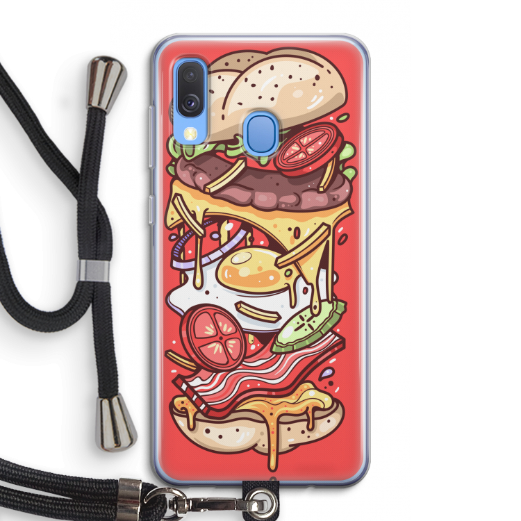 Diet Coke Please: Samsung Galaxy A40 Transparant Hoesje met koord