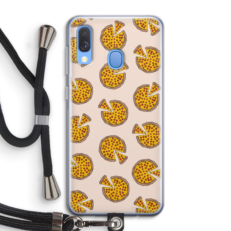 You Had Me At Pizza: Samsung Galaxy A40 Transparant Hoesje met koord