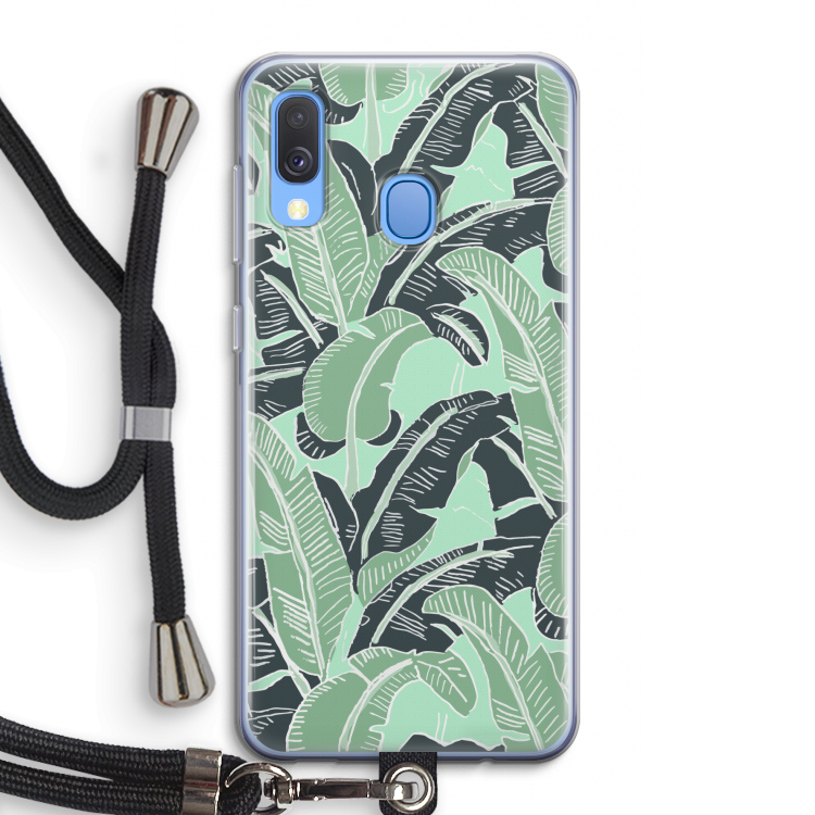 This Sh*t Is Bananas: Samsung Galaxy A40 Transparant Hoesje met koord