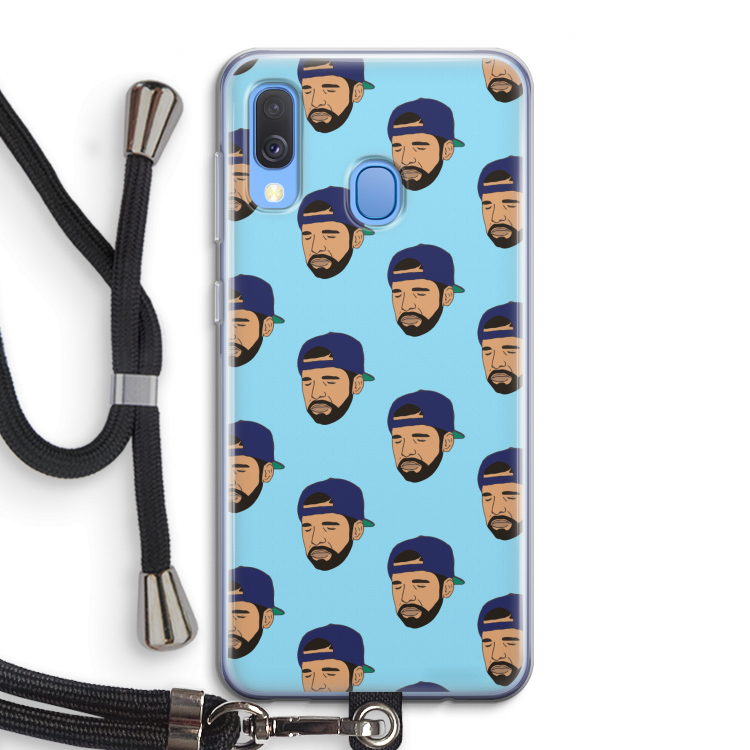 Drake Away: Samsung Galaxy A40 Transparant Hoesje met koord