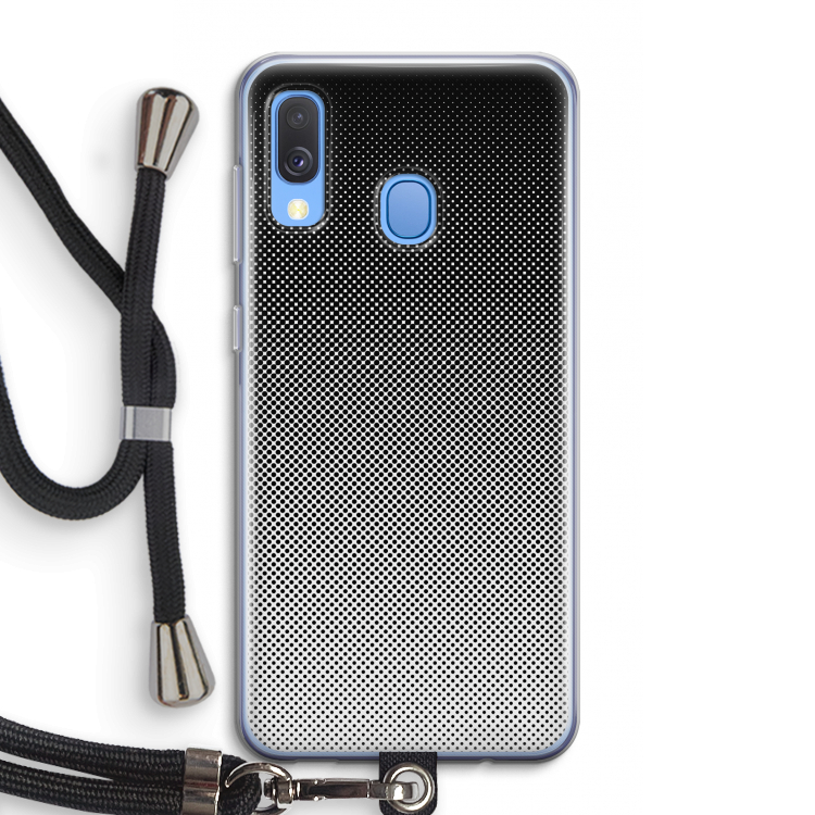 Musketon Halftone: Samsung Galaxy A40 Transparant Hoesje met koord