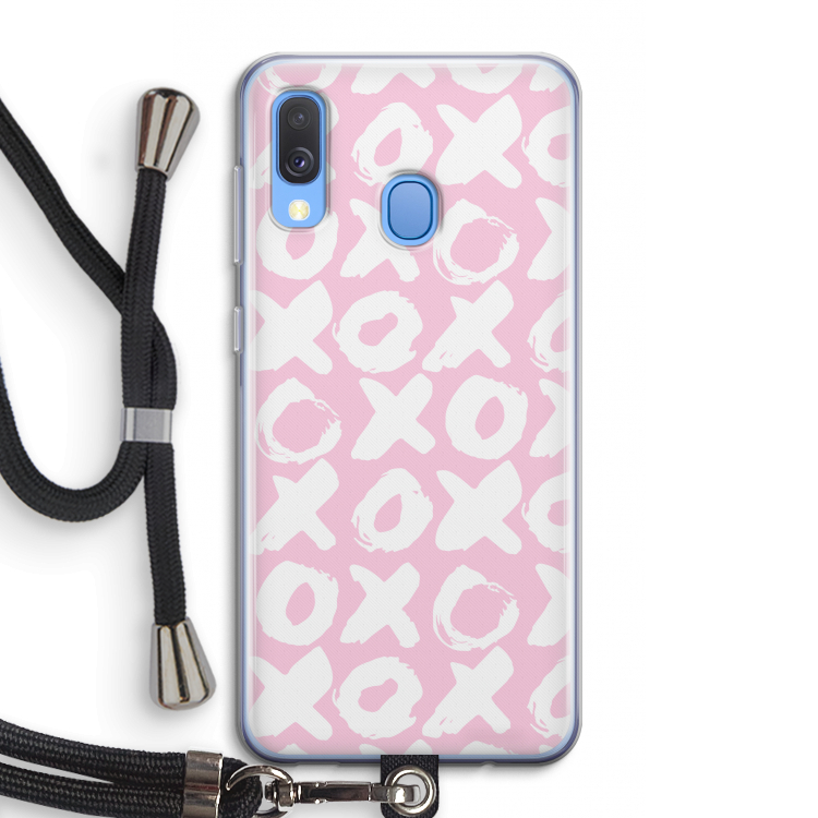 XOXO: Samsung Galaxy A40 Transparant Hoesje met koord