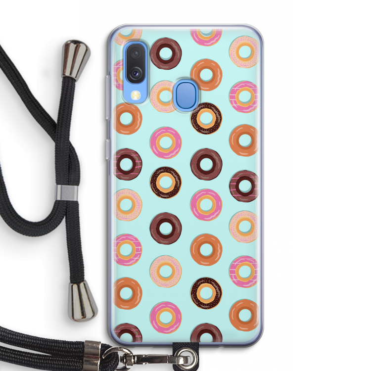 Donuts: Samsung Galaxy A40 Transparant Hoesje met koord