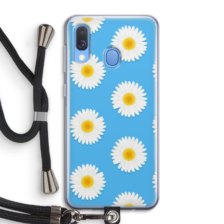 Margrietjes: Samsung Galaxy A40 Transparant Hoesje met koord