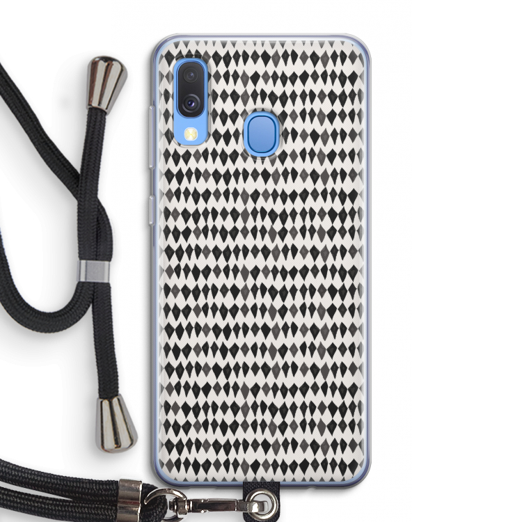 Crazy shapes: Samsung Galaxy A40 Transparant Hoesje met koord