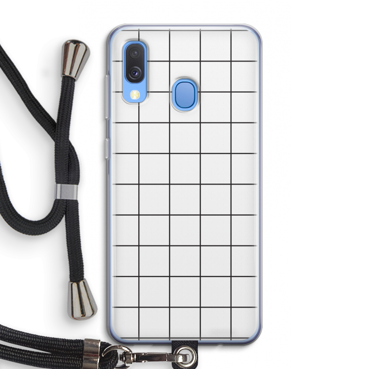 Rooster: Samsung Galaxy A40 Transparant Hoesje met koord
