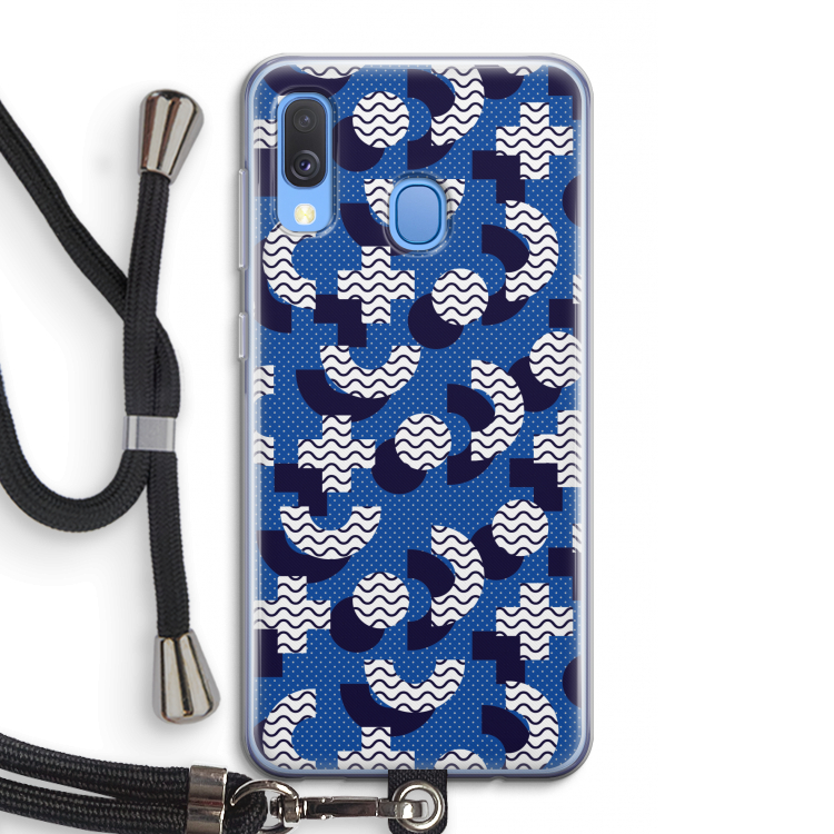 8-bit N°5: Samsung Galaxy A40 Transparant Hoesje met koord